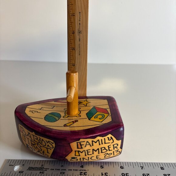 Worlds Greatest Bath Boats BABYS FIRST BOAT 2013 Dana McDill Handmade Wood Toy - Picture 8 of 8